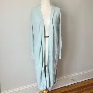 Ann Taylor Long Duster Open Cardigan
